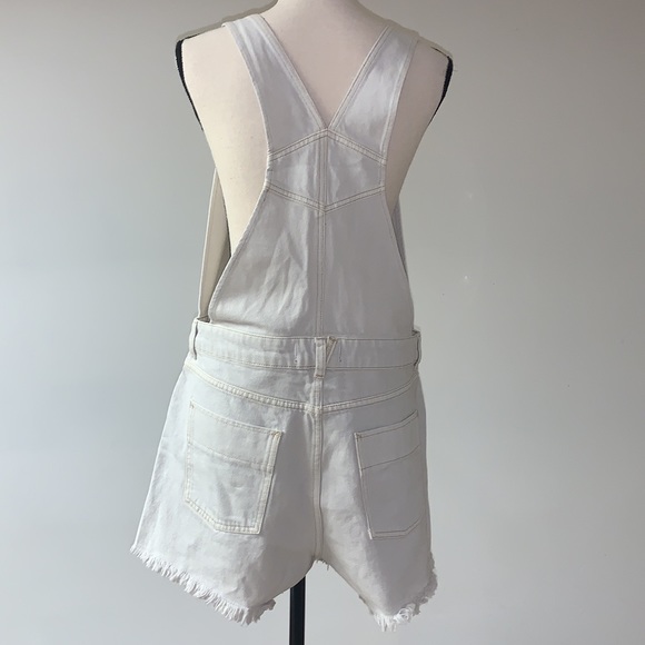 Free People We the Free Sunkissed Denim Short Overalls 12 - Picture 2 of 11